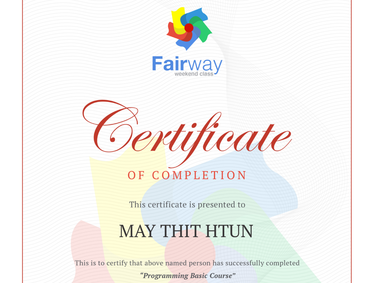 FairwayCertificate